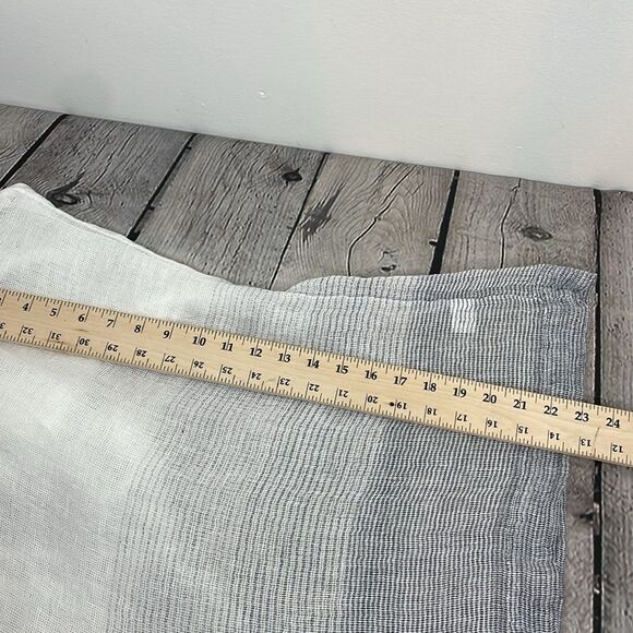 Pure Jill Linen Top Ombre Striped Kimono Oversized size Small white and blue - Picture 12 of 12